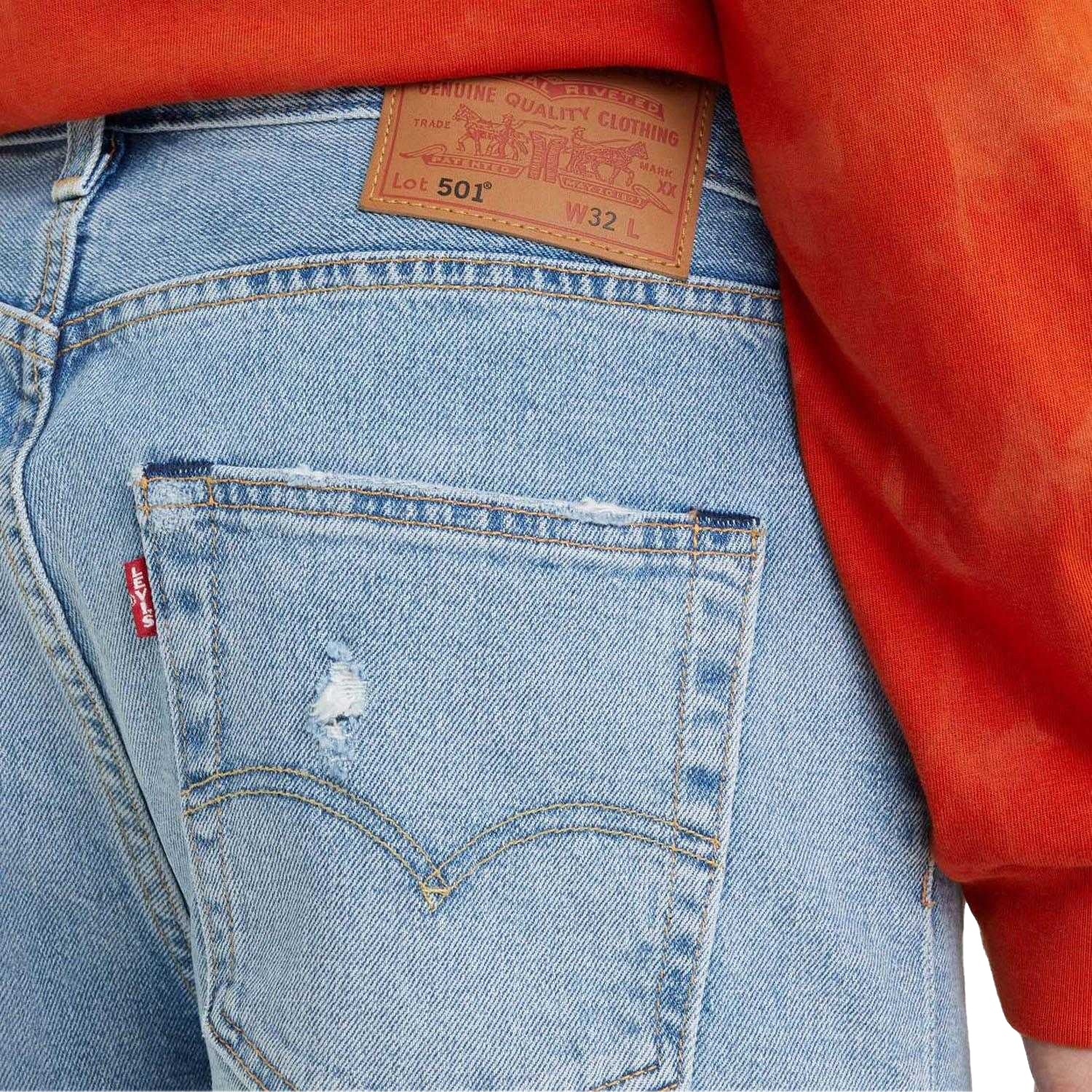 Light Blue - Lifestyle - Levis Mens 501 Millenium Original Shorts