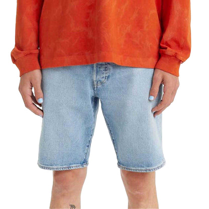 Light Blue - Front - Levis Mens 501 Millenium Original Shorts