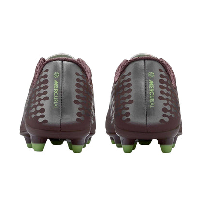 Plum Pink-Silver Pink - Back - Nike Childrens-Kids Vapor 16 Firm Ground Football Boots