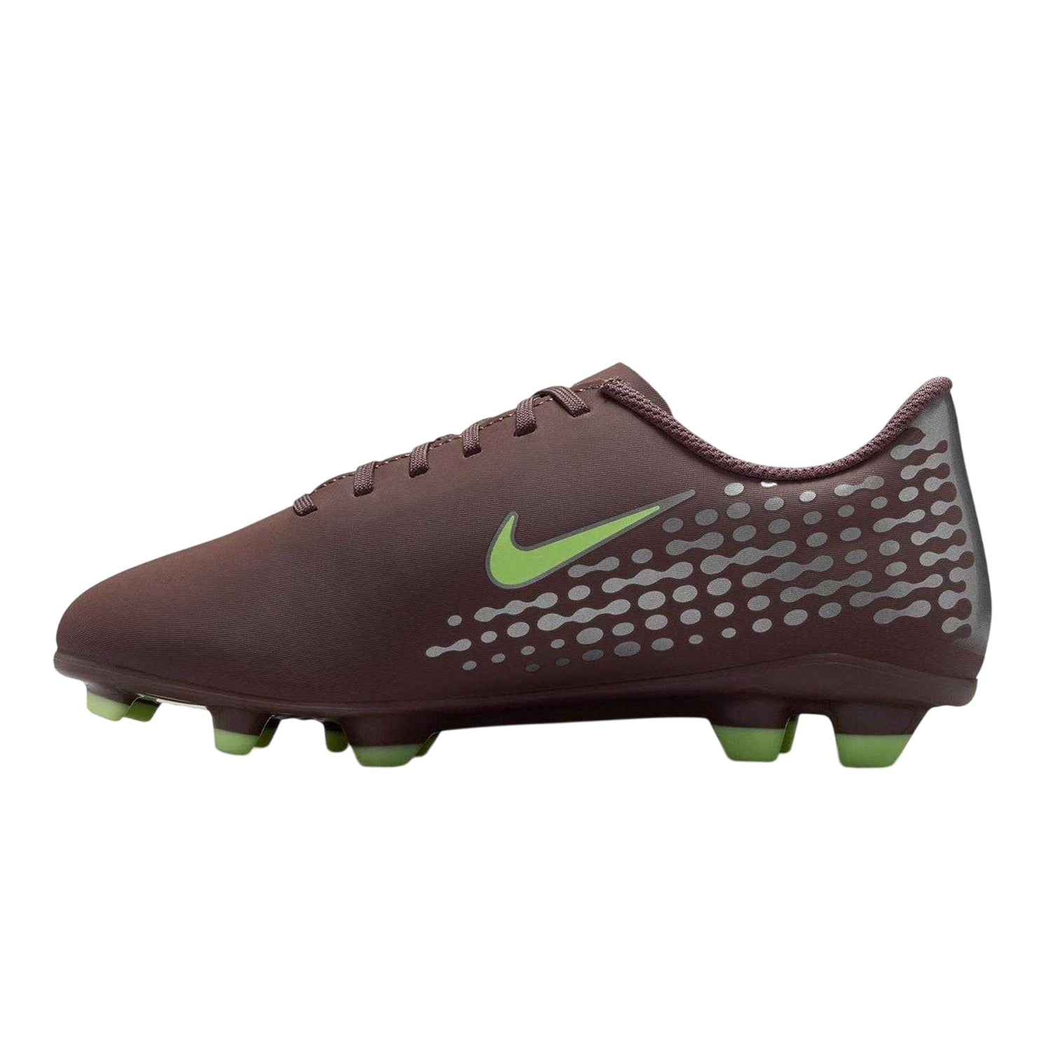 Plum Pink-Silver Pink - Side - Nike Childrens-Kids Vapor 16 Firm Ground Football Boots