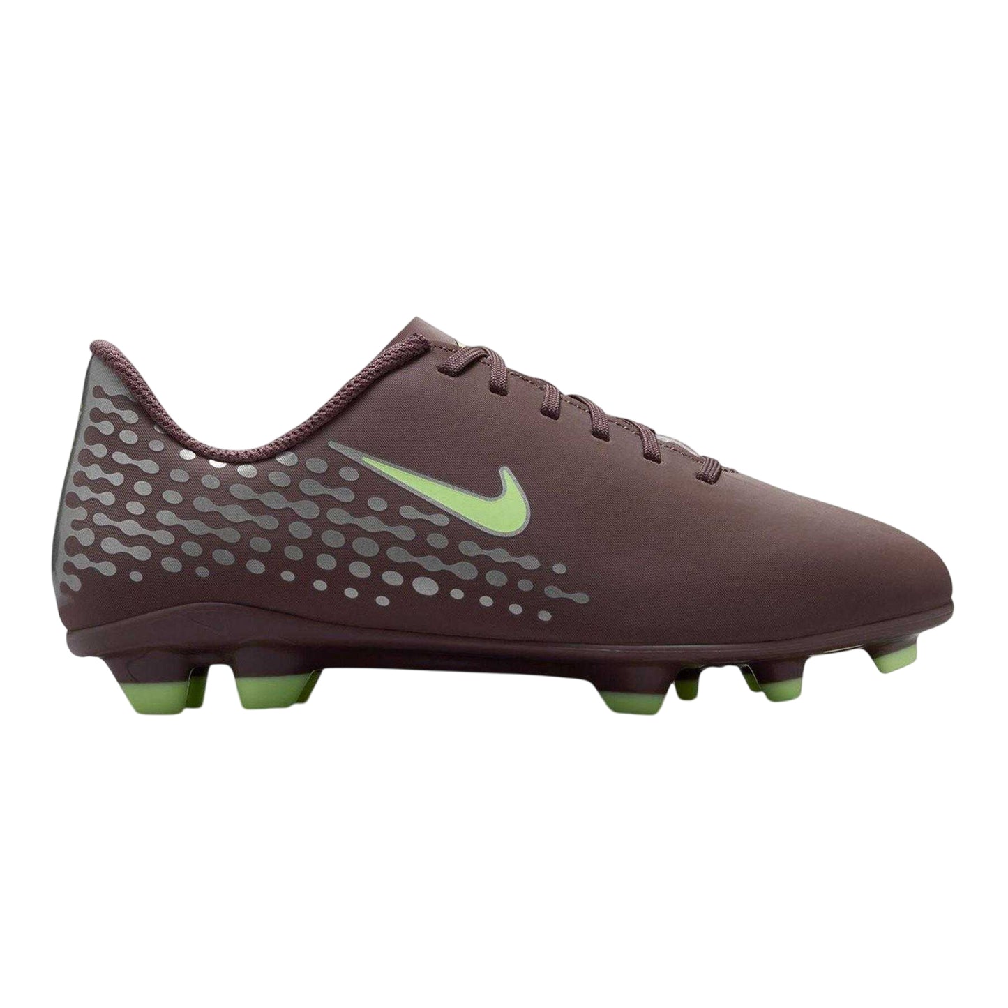 Plum Pink-Silver Pink - Front - Nike Childrens-Kids Vapor 16 Firm Ground Football Boots