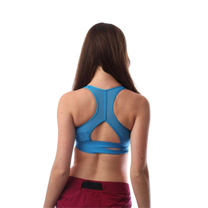 Blue - Back - Adidas Womens-Ladies Train Sports Bra