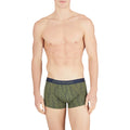 Khaki Green-Maroon-Black - Side - Emporio Armani Mens Cotton Boxer Shorts (Pack of 3)