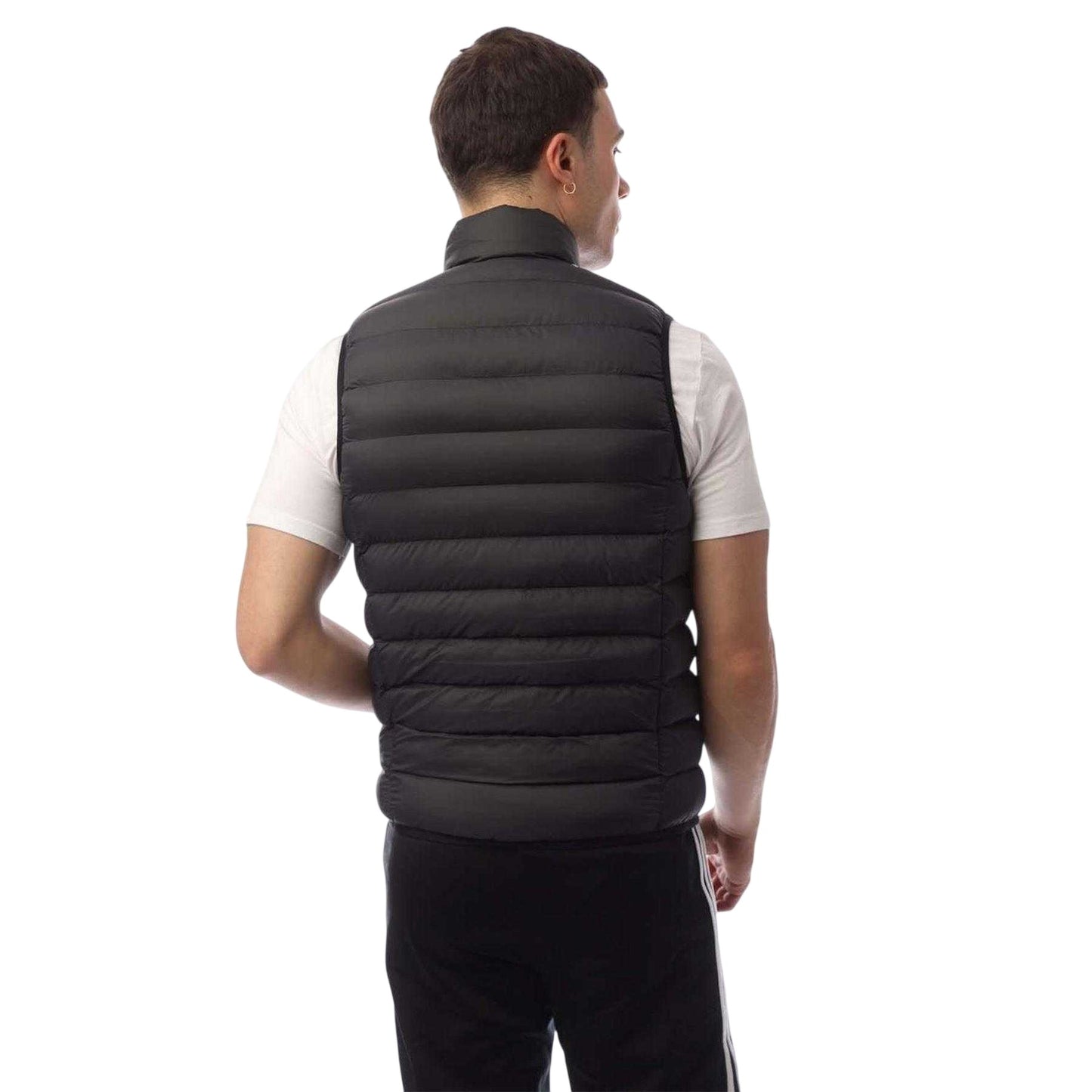 Black - Back - Adidas Mens Recycled Nylon Regular Gilet