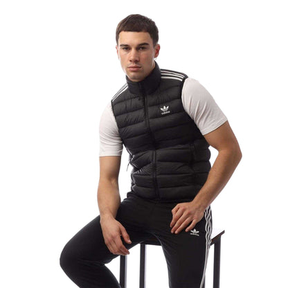 Black - Side - Adidas Mens Recycled Nylon Regular Gilet
