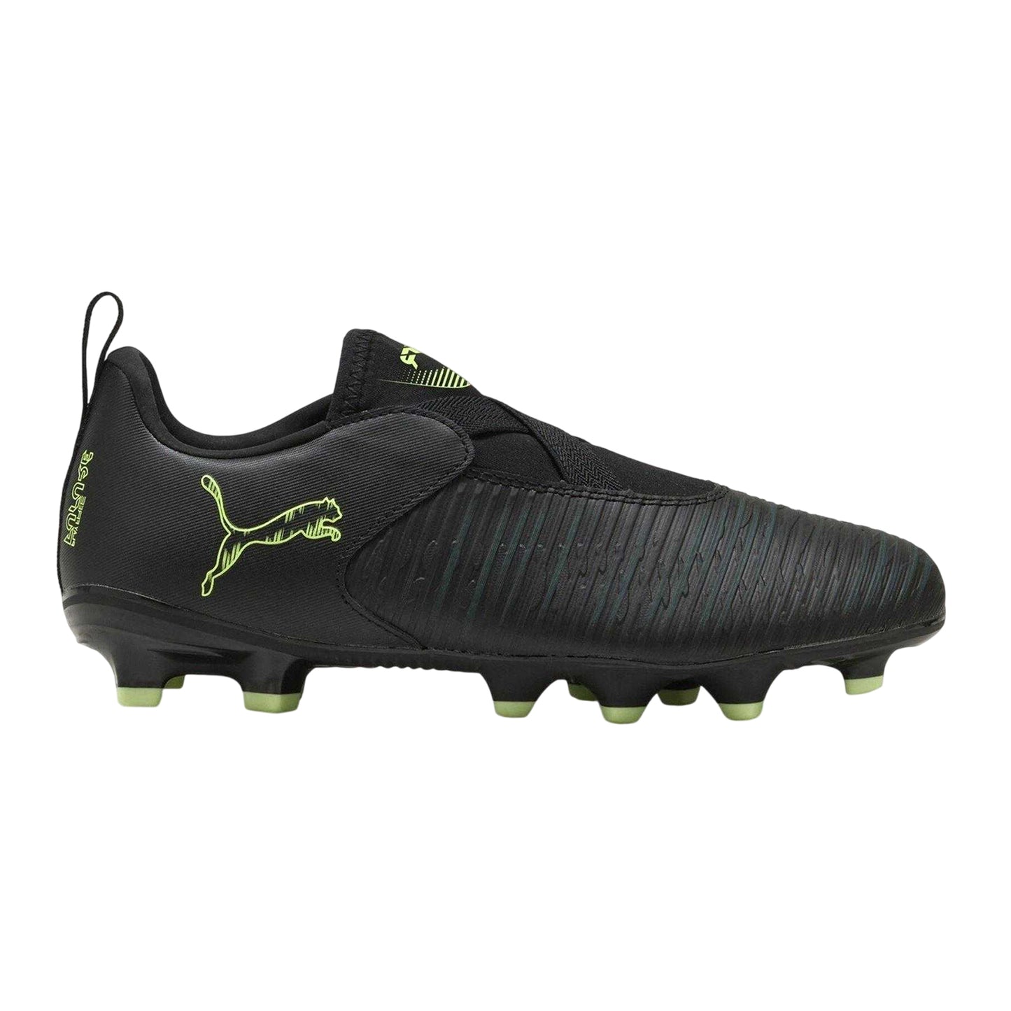 Black - Front - Puma Childrens-Kids Future 8 Match Firm Ground Football Boots