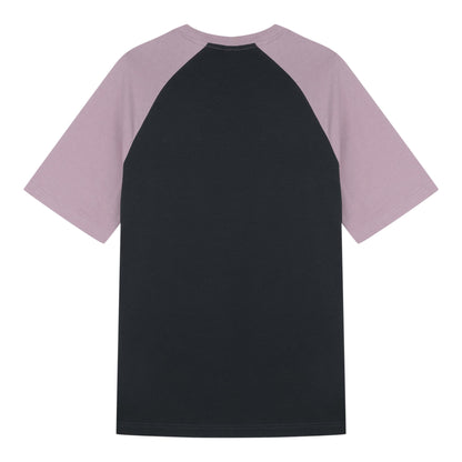Grey-Pink - Back - Umbro Mens Core Raglan T-Shirt