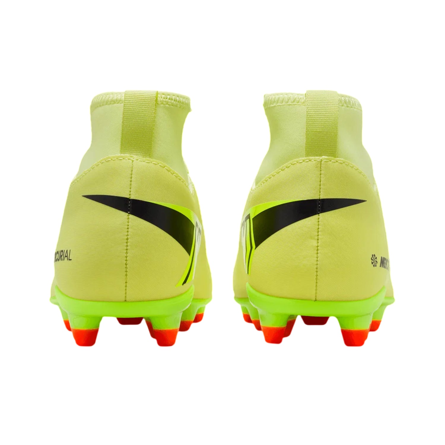 Volt-Crimson - Back - Nike Childrens-Kids Mercurial Firm Ground Football Boots