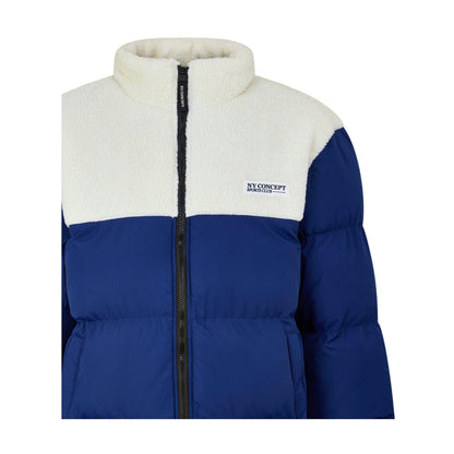 Navy - Side - NY Concept Mens Aspen Regular Puffer Jacket
