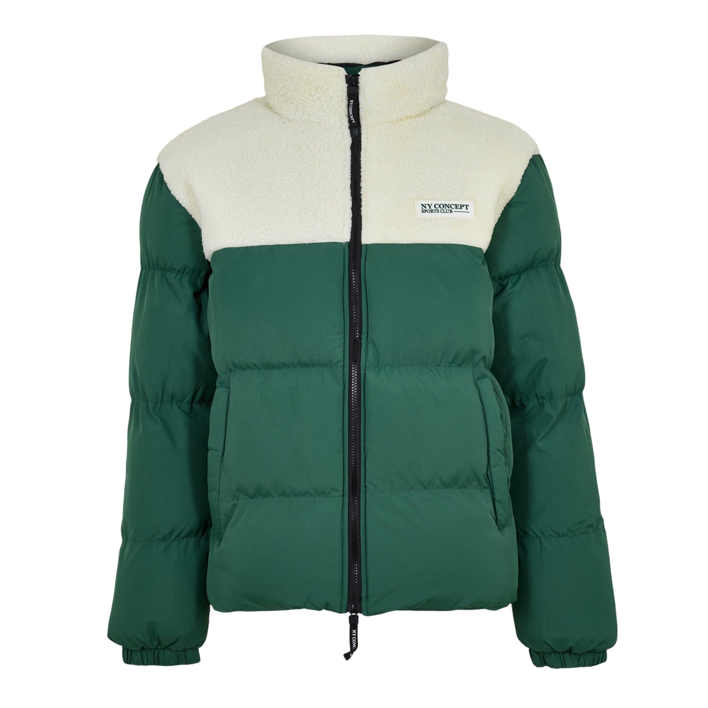 Green - Front - NY Concept Mens Aspen Regular Puffer Jacket