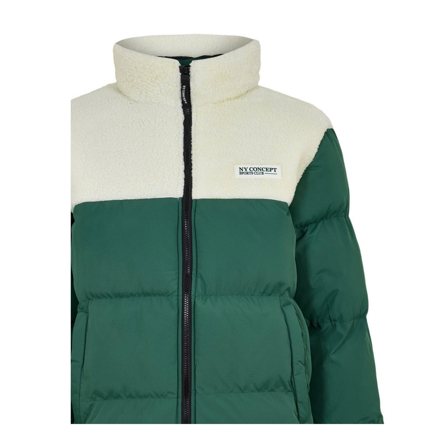 Green - Side - NY Concept Mens Aspen Regular Puffer Jacket
