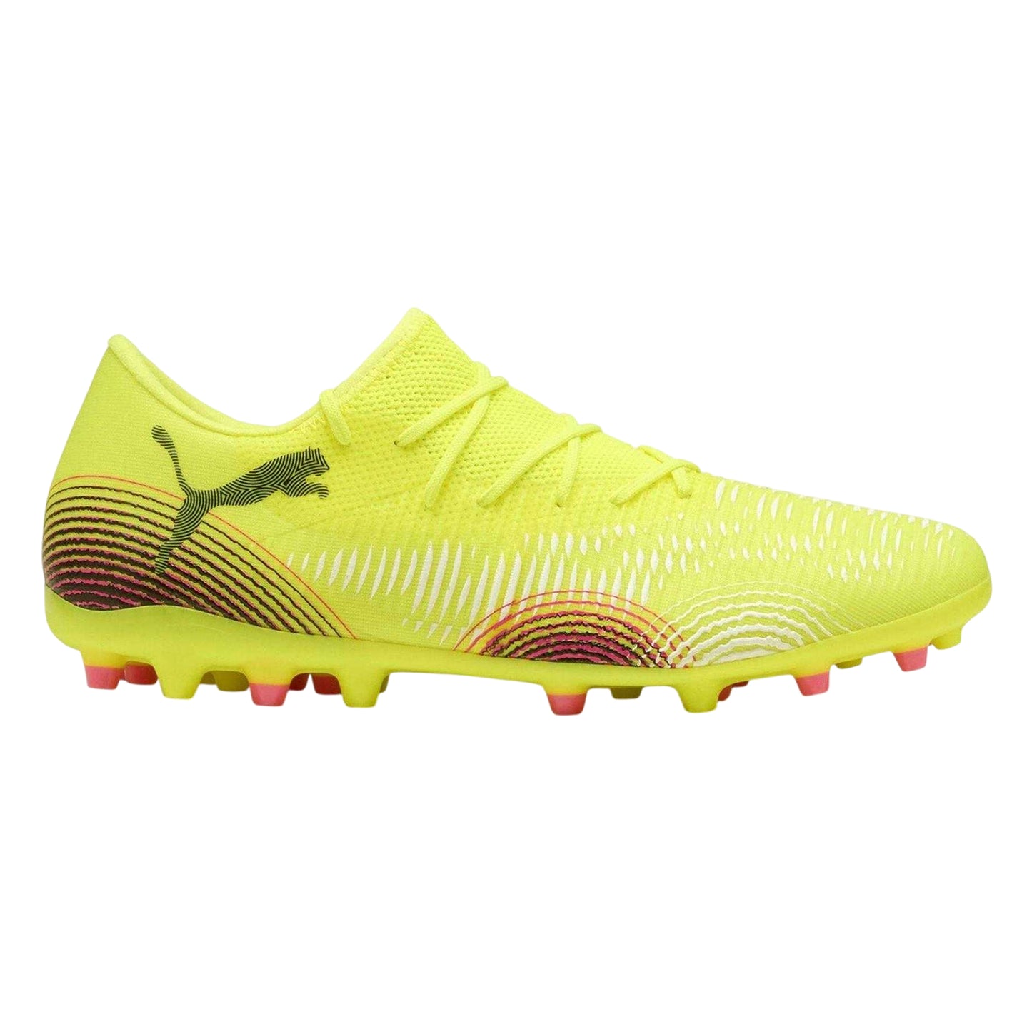 Yellow - Front - Puma Mens Future 8 Match Firm Ground Football Boots