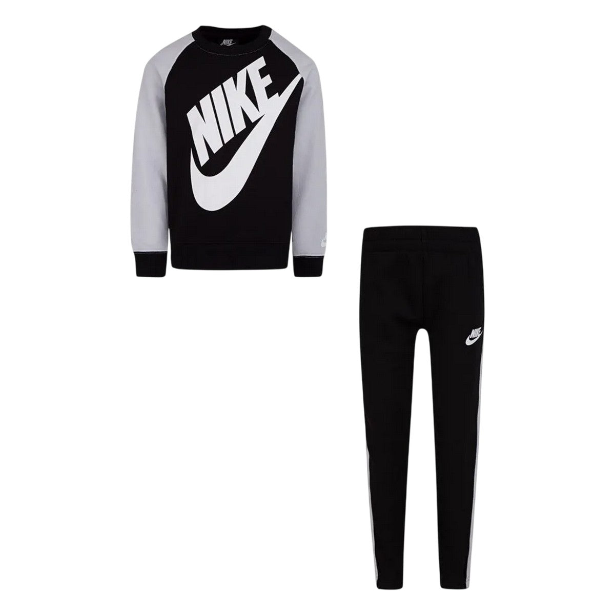 Black - Front - Nike Boys Futura Top & Bottom Set