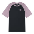 Grey-Pink - Front - Umbro Mens Core Raglan T-Shirt