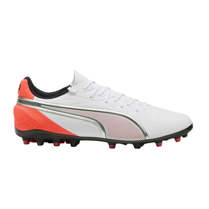 Puma White - Front - Puma Mens King Match MG Firm Ground Football Boots