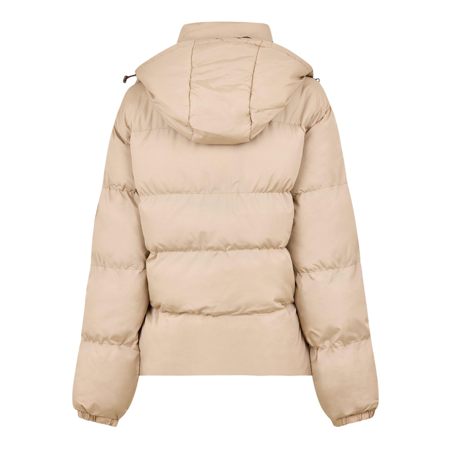 Cream - Back - NY Concept Womens-Ladies Regular Puffer Jacket