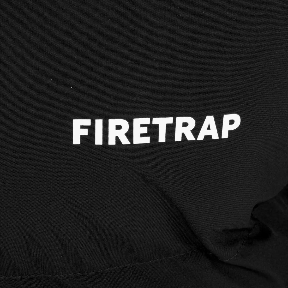 Black - Lifestyle - Firetrap Mens Colour Block Corduroy Quilted Puffer Jacket