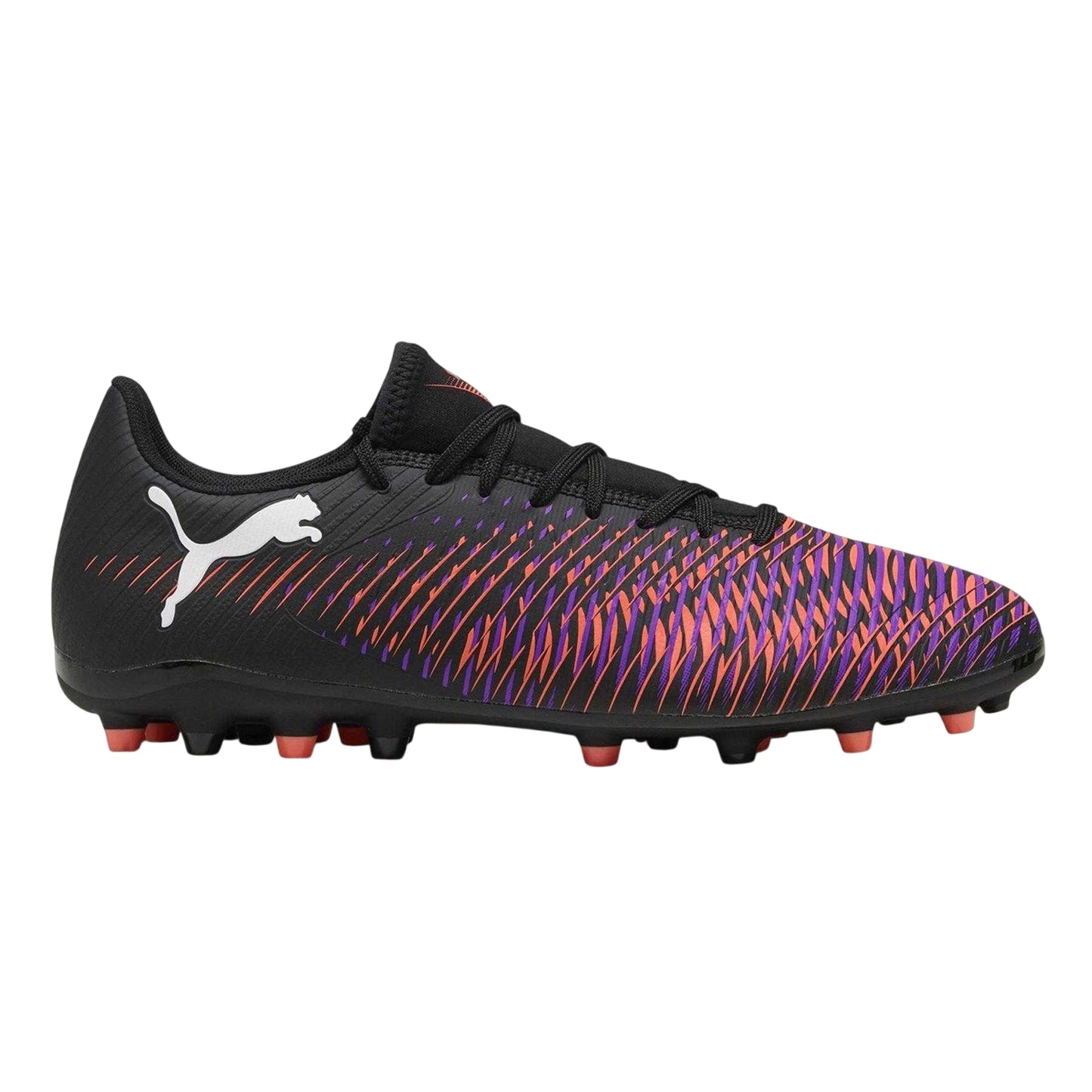 Puma Black-Red - Front - Puma Mens Future 8 Play Firm Ground Football Boots