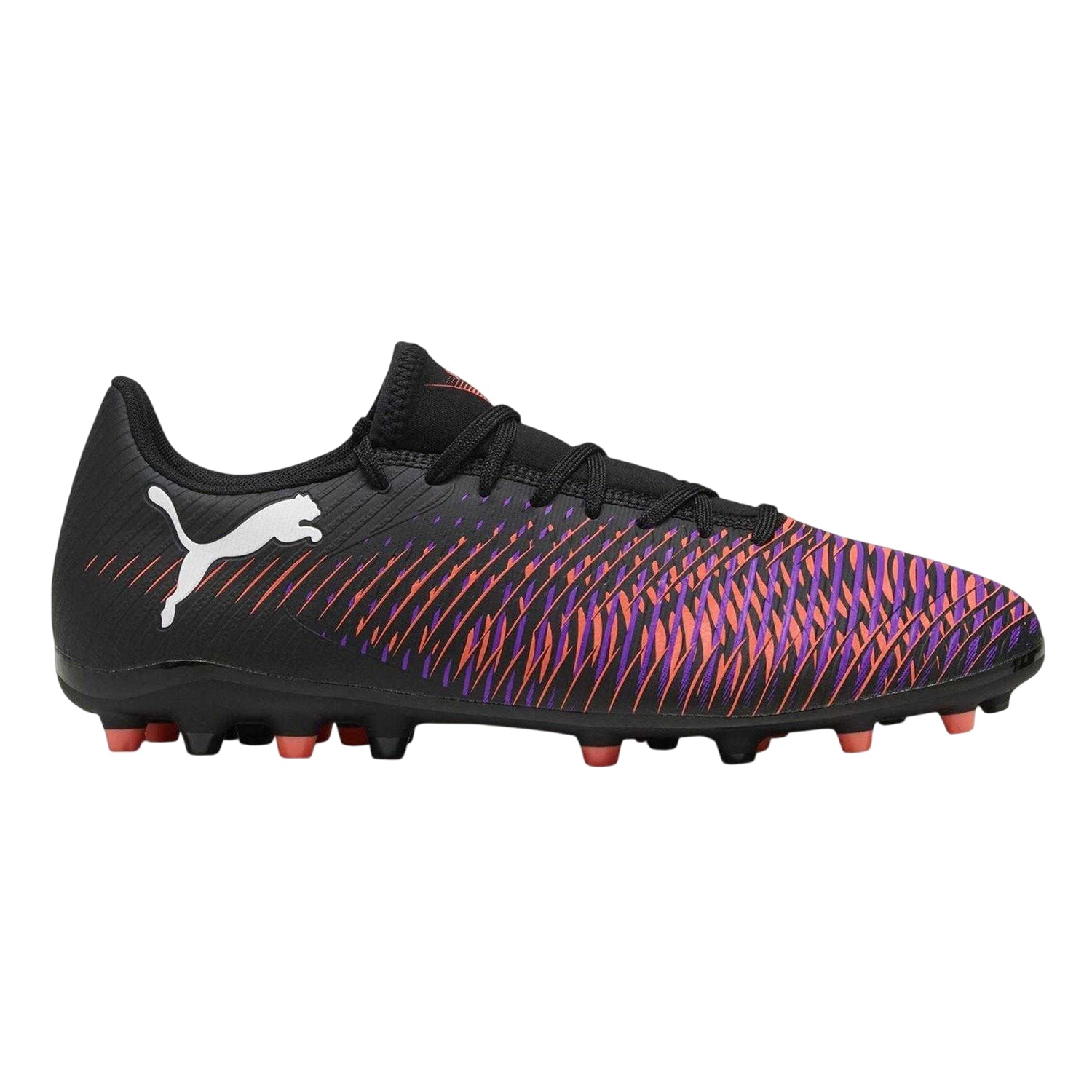 Puma Black-Red - Front - Puma Mens Future 8 Play Firm Ground Football Boots