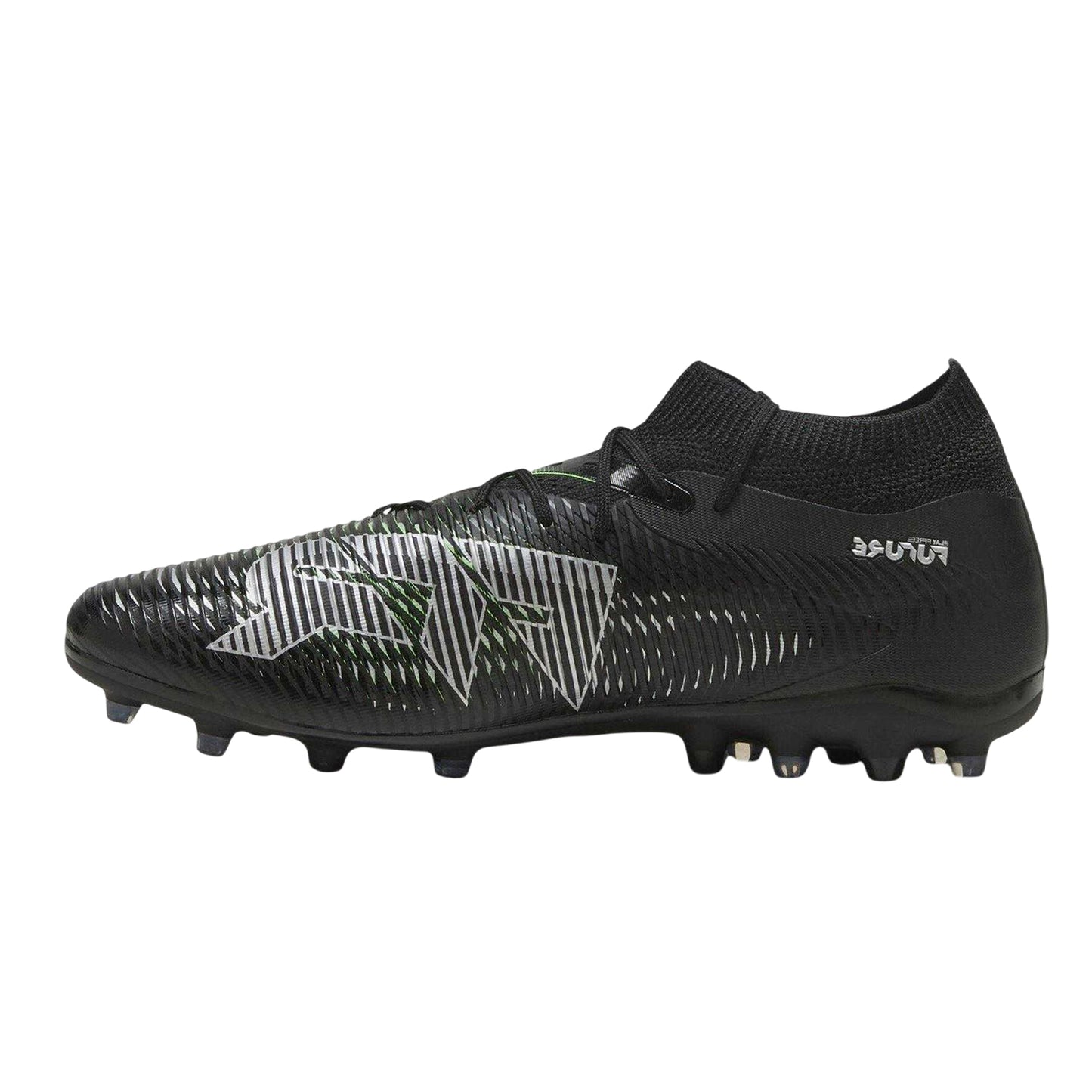 Puma Black - Back - Puma Mens Future 8 Match Flat Firm Ground Football Boots