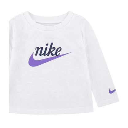 Midnight Navy - Side - Nike Baby Girls First Impressions Long-Sleeved Top And Leggings Set