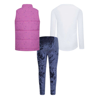 Midnight Navy - Back - Nike Girls Swooshfetti Gilet Set