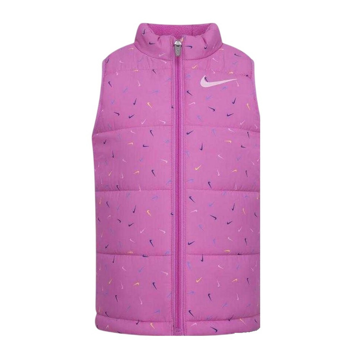 Midnight Navy - Side - Nike Girls Swooshfetti Gilet Set