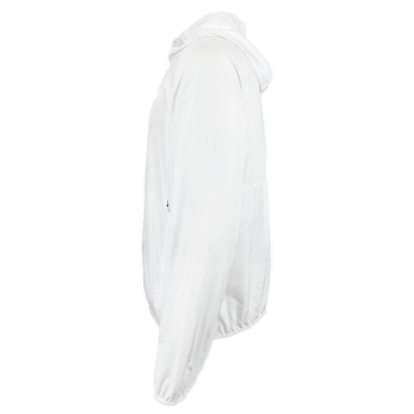 White - Side - No Fear Mens Hooded Lightweight Packable Jacket
