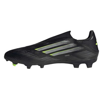 Black-Lemon - Side - Adidas Mens F50 League Laceless Firm Ground Football Boots