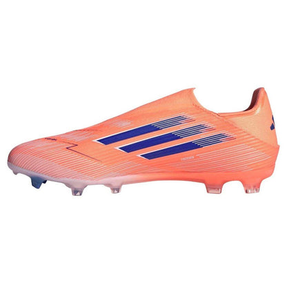 Orange-Blue - Side - Adidas Mens F50 League Laceless Firm Ground Football Boots