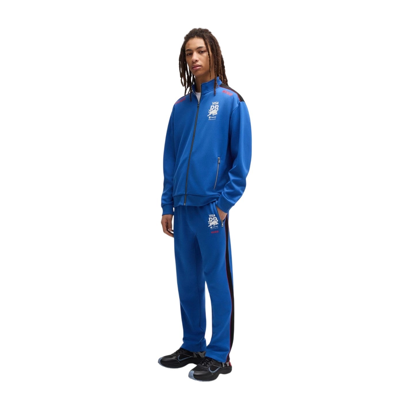Medium Blue - Side - Hugo Boss Mens Formula 1 Track Jacket