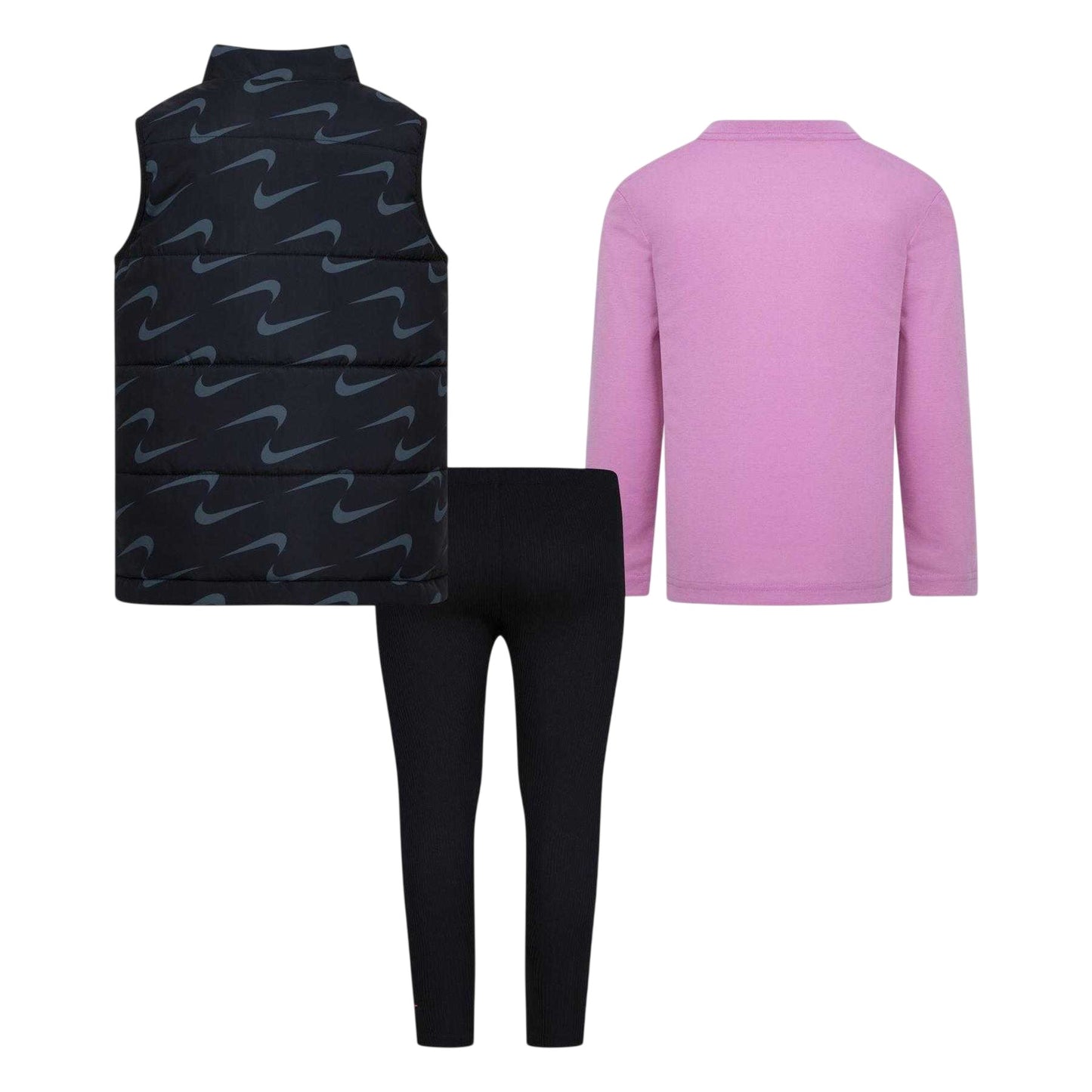 Black - Back - Nike Girls First Impressions Top And Leggings Set