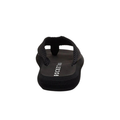 Black - Back - Rocket Dog Womens-Ladies Adios Plain Flip Flops