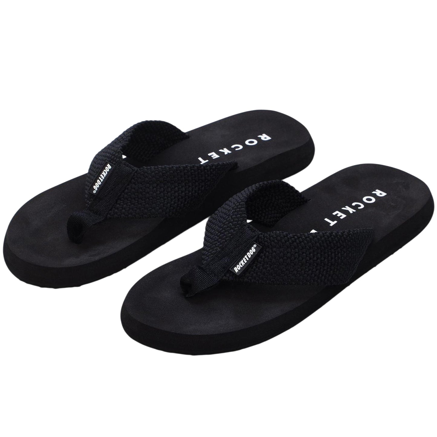 Black - Lifestyle - Rocket Dog Womens-Ladies Adios Plain Flip Flops
