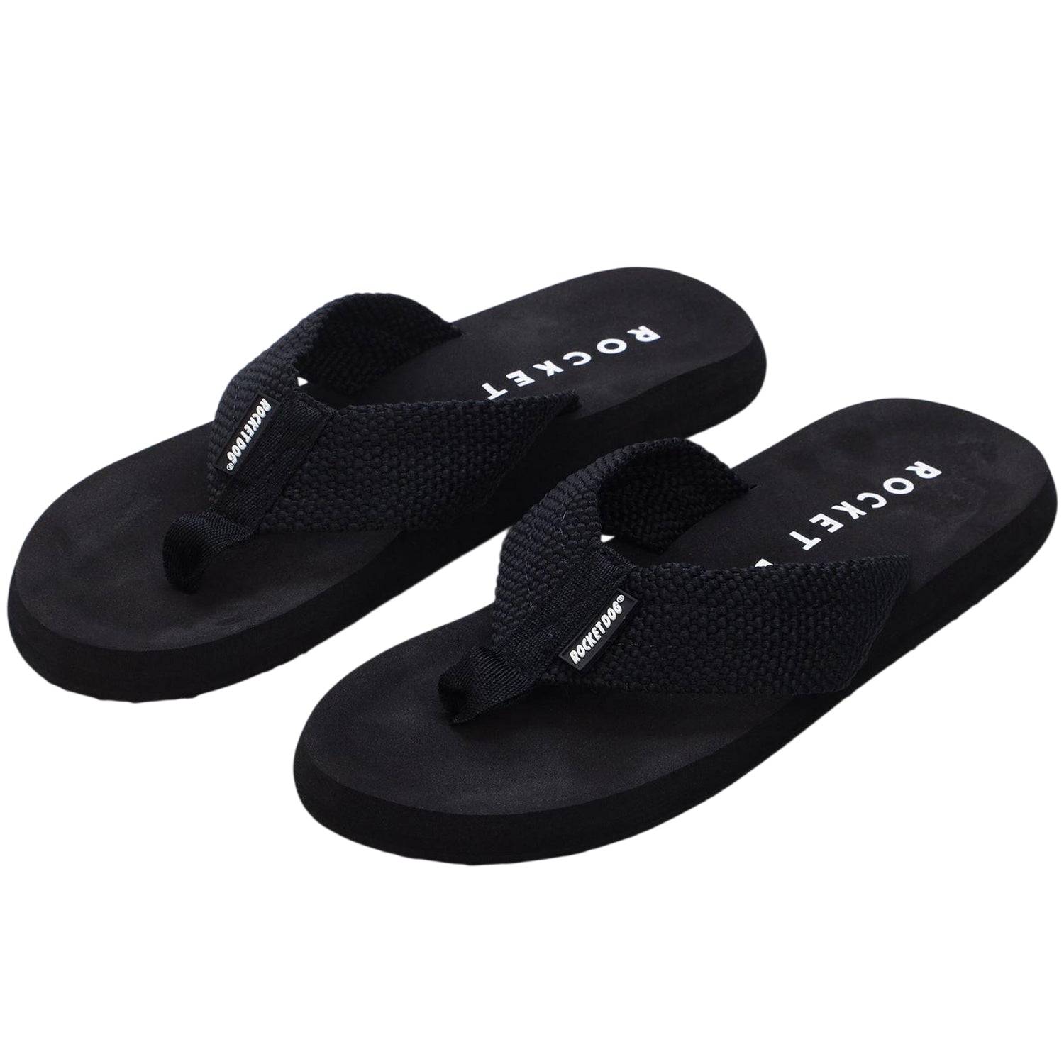 Black - Lifestyle - Rocket Dog Womens-Ladies Adios Plain Flip Flops