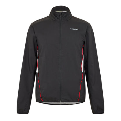 Black - Front - Head Mens Zip Pocket Regular Track Jacket
