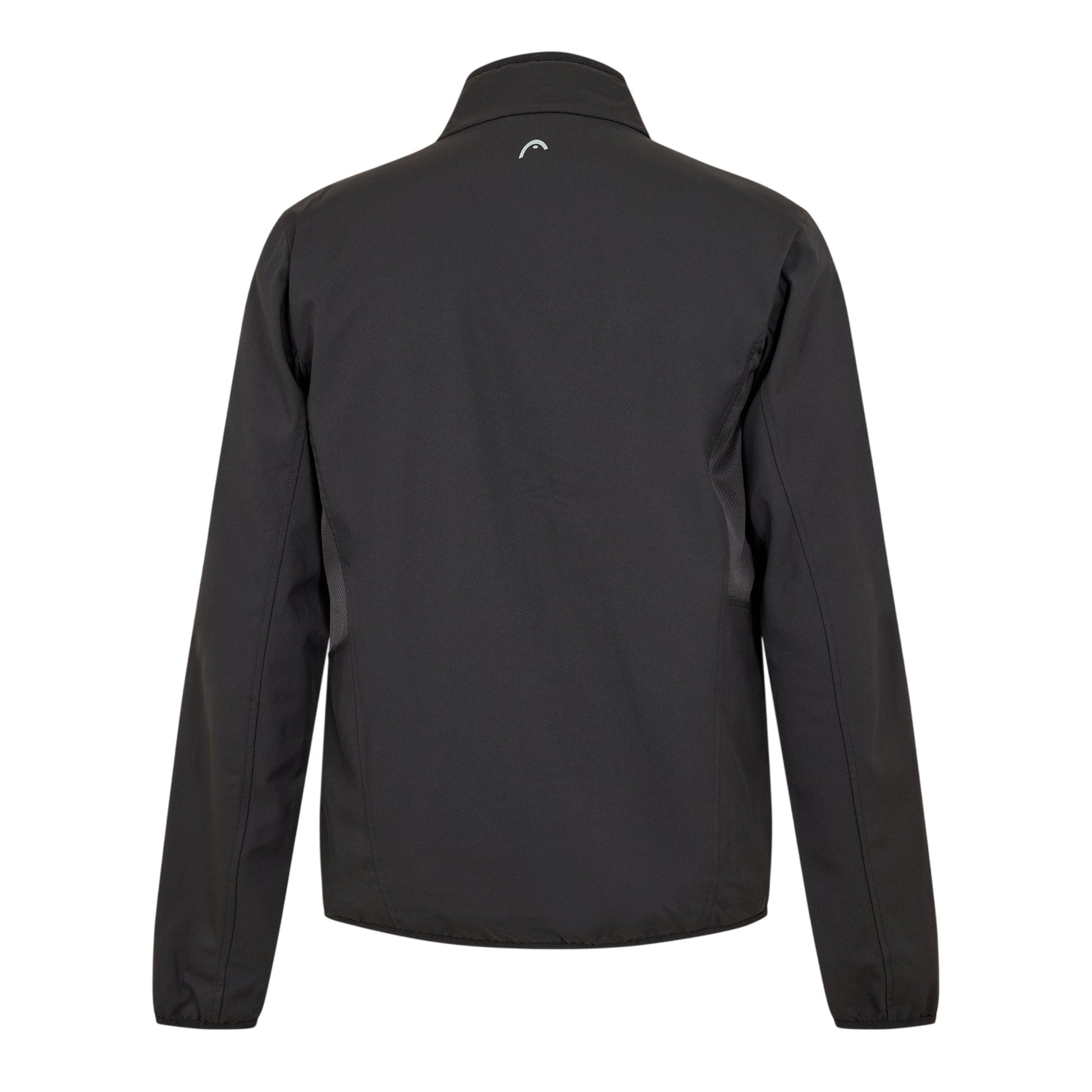 Black - Back - Head Mens Zip Pocket Regular Track Jacket