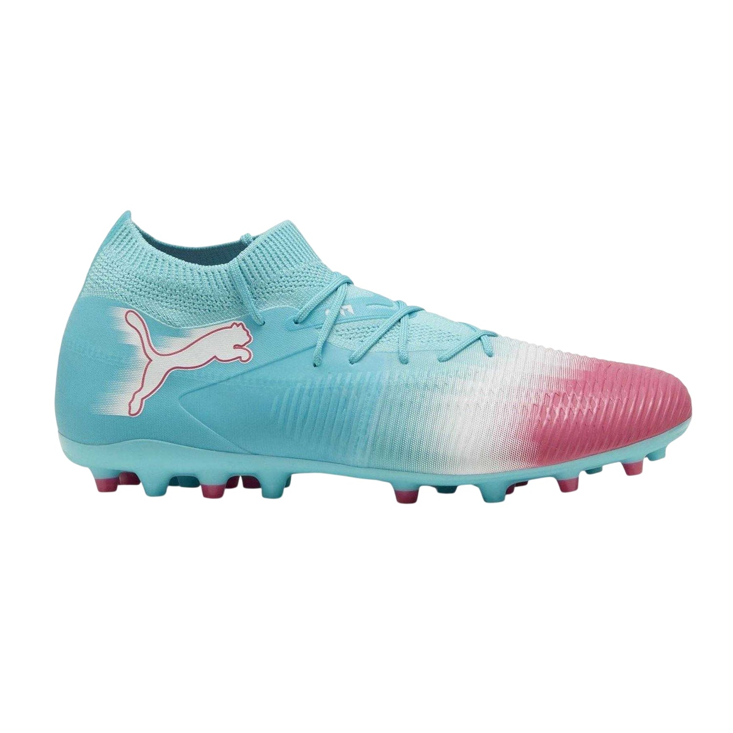 Blue-Red-White - Front - Puma Mens Future 8 Match Firm Ground Football Boots