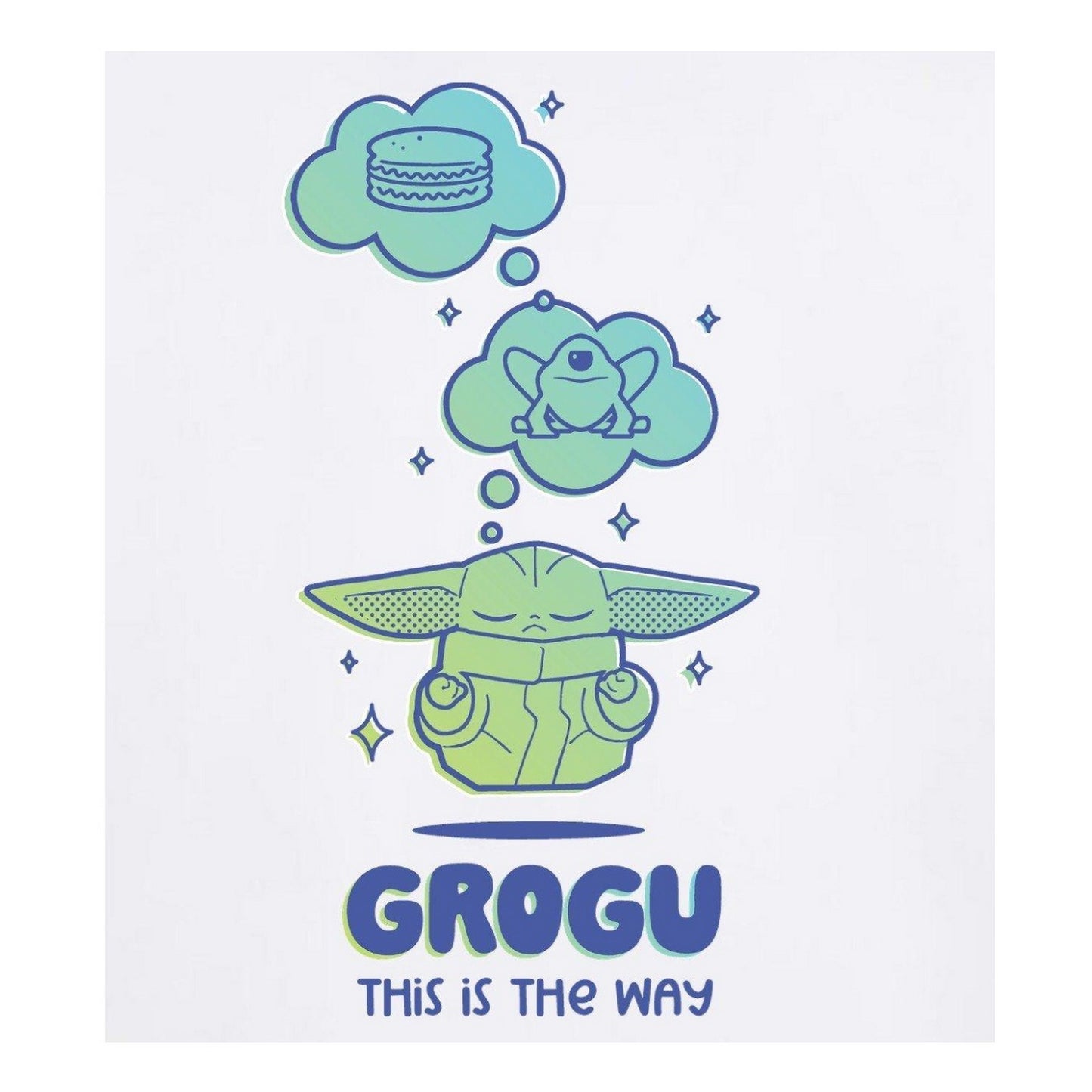 White - Side - Star Wars Childrens-Kids This Is The Way Grogu T-Shirt