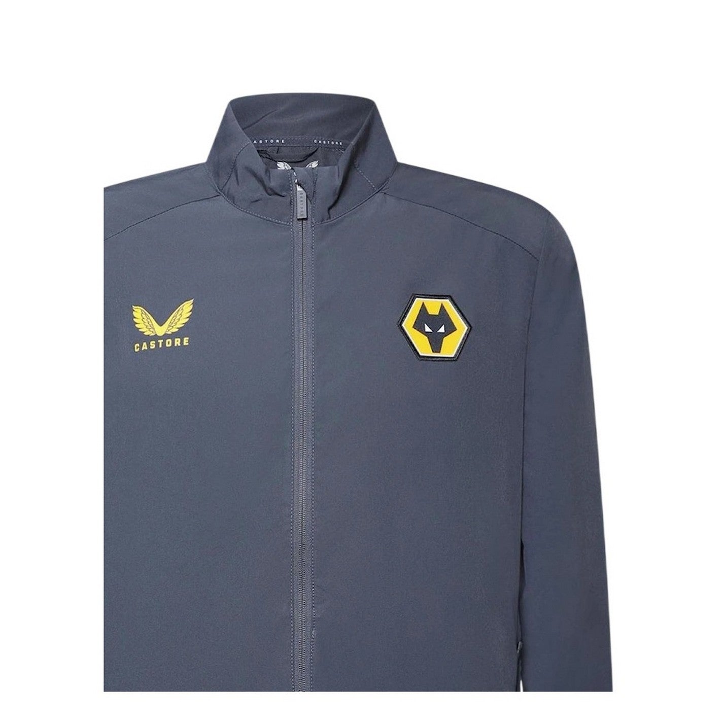 Ebony - Side - Castore Mens Wolverhampton Wanderers FC Football Jacket