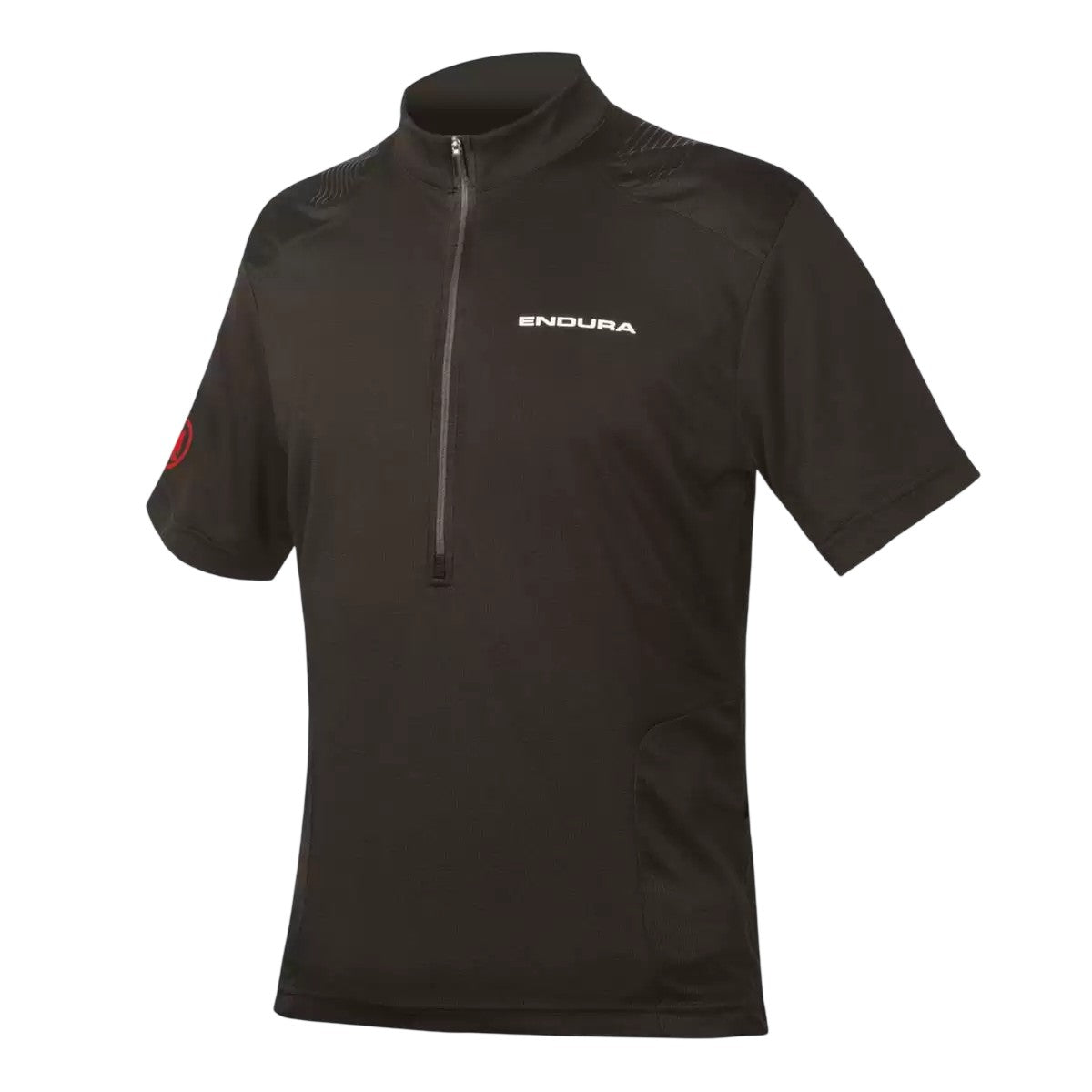 Black-Red - Front - Endura Mens Hummvee Short-Sleeved Cycling Jersey