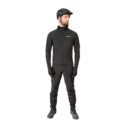 Black - Side - Endura Mens Thermal Cycling Jacket