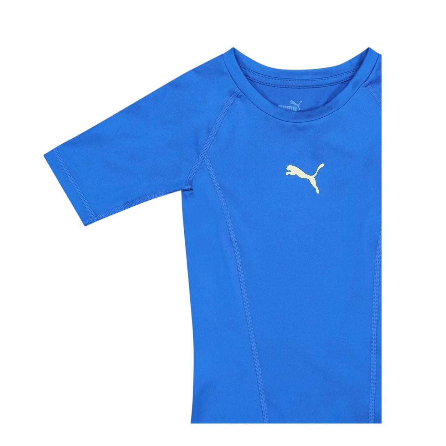 Blue - Side - Puma Childrens-Kids Liga Base Layer Top