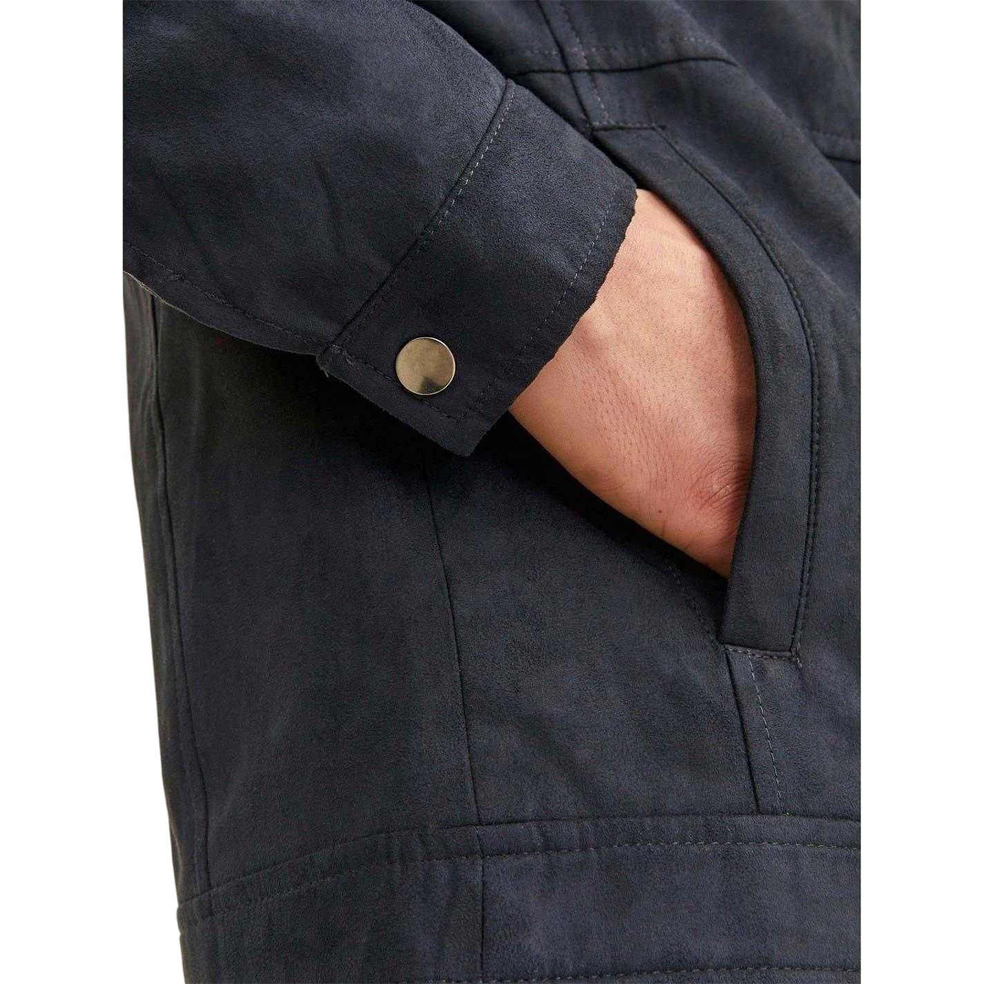 Jet Black - Lifestyle - Jack And Jones Mens Faux Leather Biker Jacket