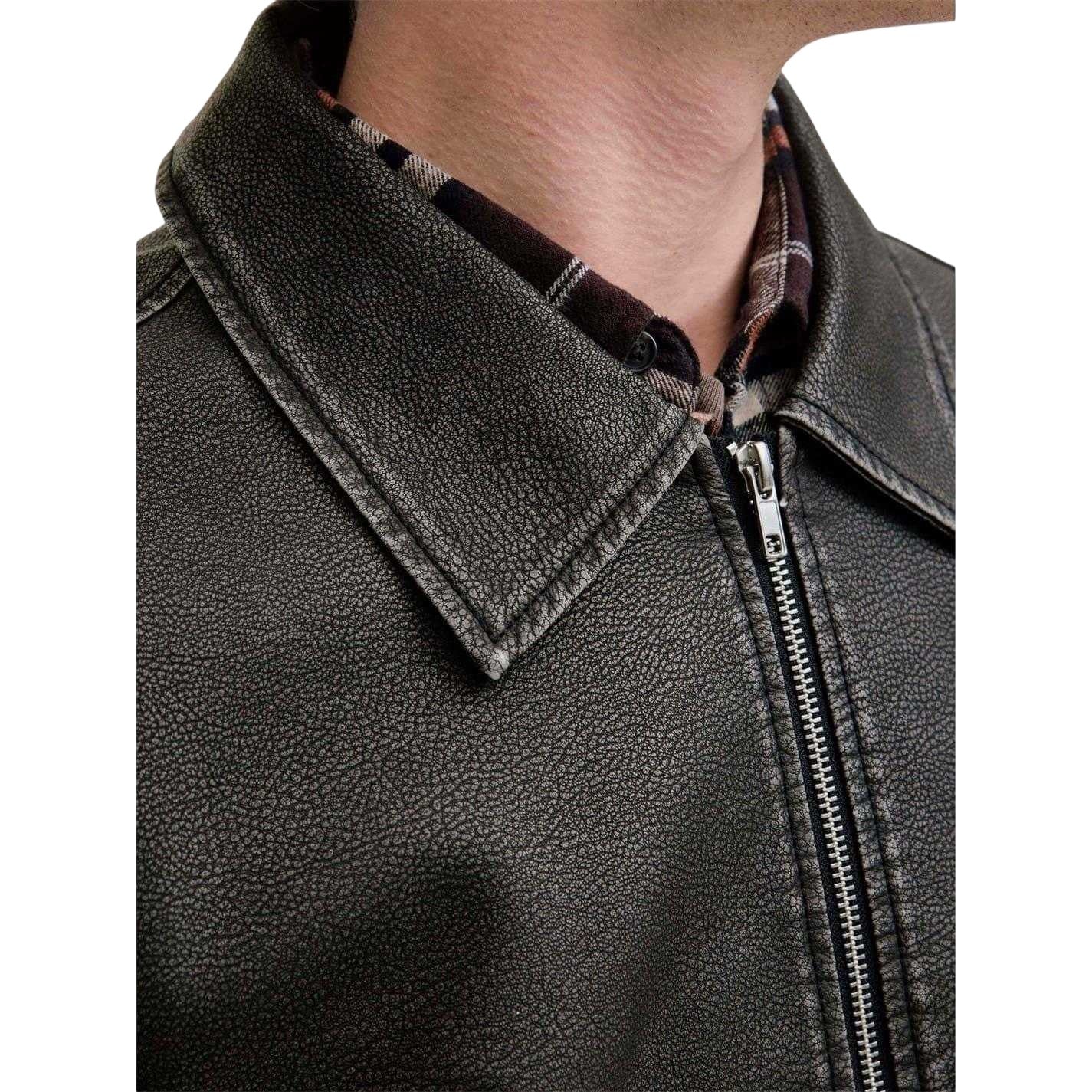 Black - Pack Shot - Jack And Jones Mens Polyurethane Long-Sleeved Jacket