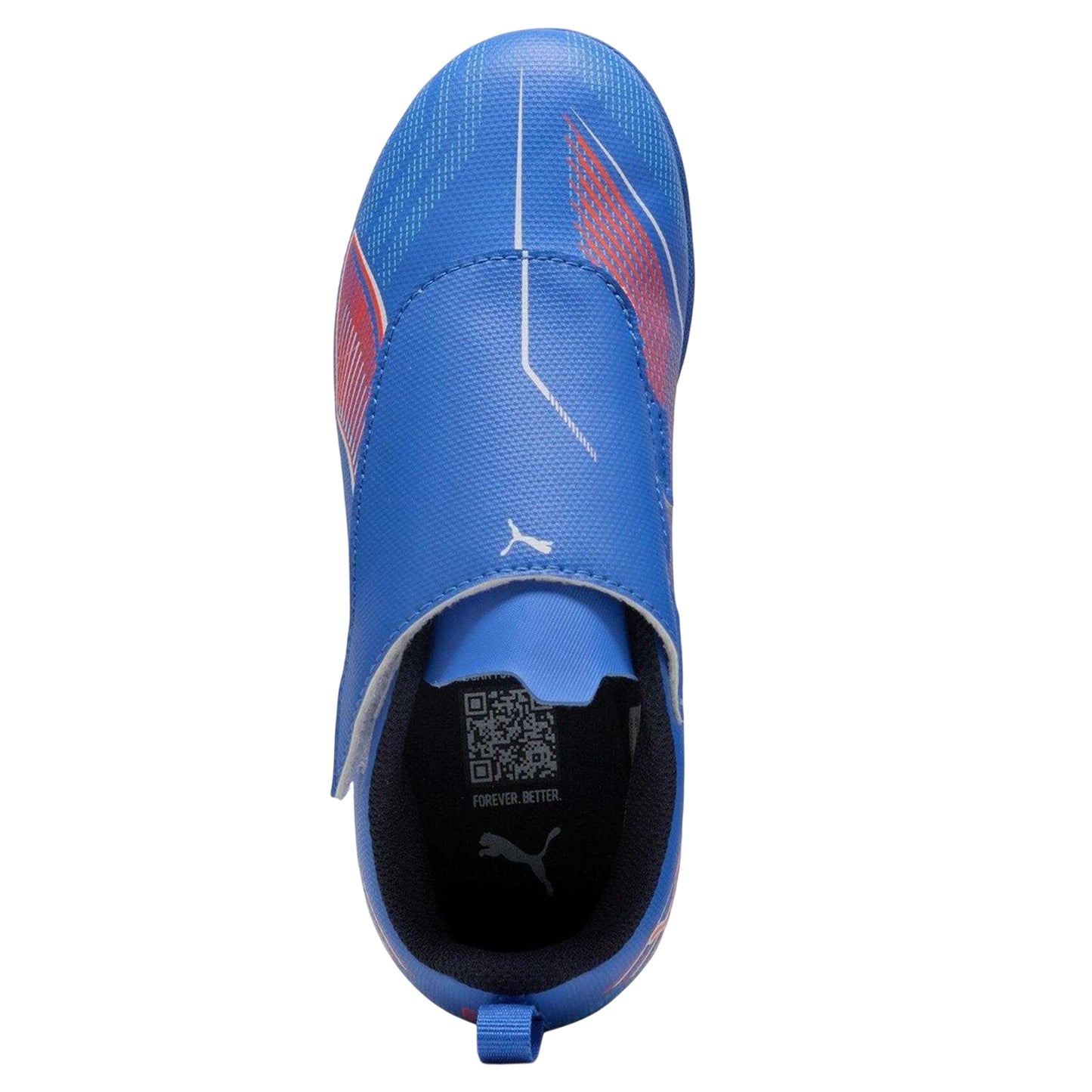 Blue-White - Side - Puma Childrens-Kids Ultra 6 Play Firm Ground Football Boots