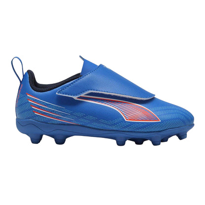 Blue-White - Front - Puma Childrens-Kids Ultra 6 Play Firm Ground Football Boots