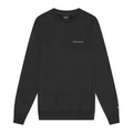 Gunmetal - Front - Lyle & Scott Mens Embroidered Crew Neck Sweatshirt