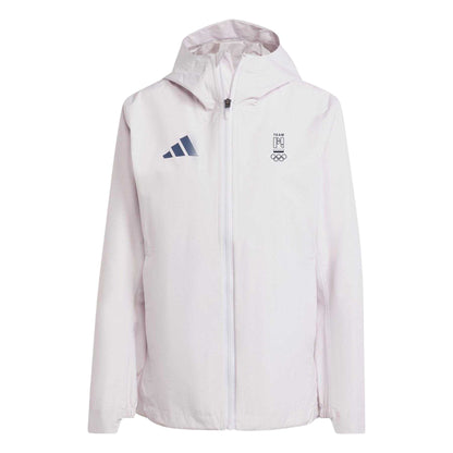 Almost Pink - Front - Adidas Womens-Ladies Poland Lightweight Outdoor Anorak