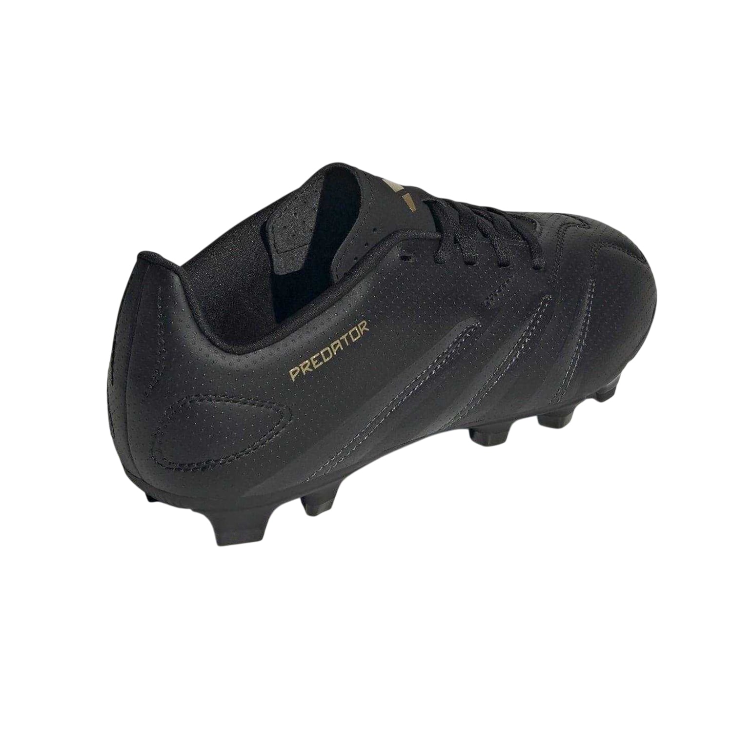 Core Black-Carbon Grey - Back - Adidas Childrens-Kids Predator 24 Club Flexible Ground Football Boots